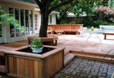 Redwood deck